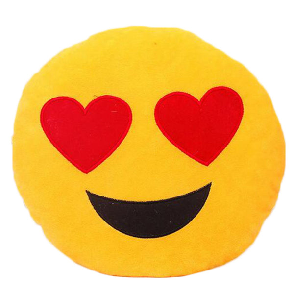 Heart Eyes Emoji Pillow