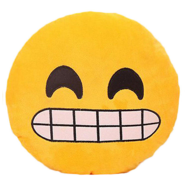 Grimacing Face Emoji Pillow